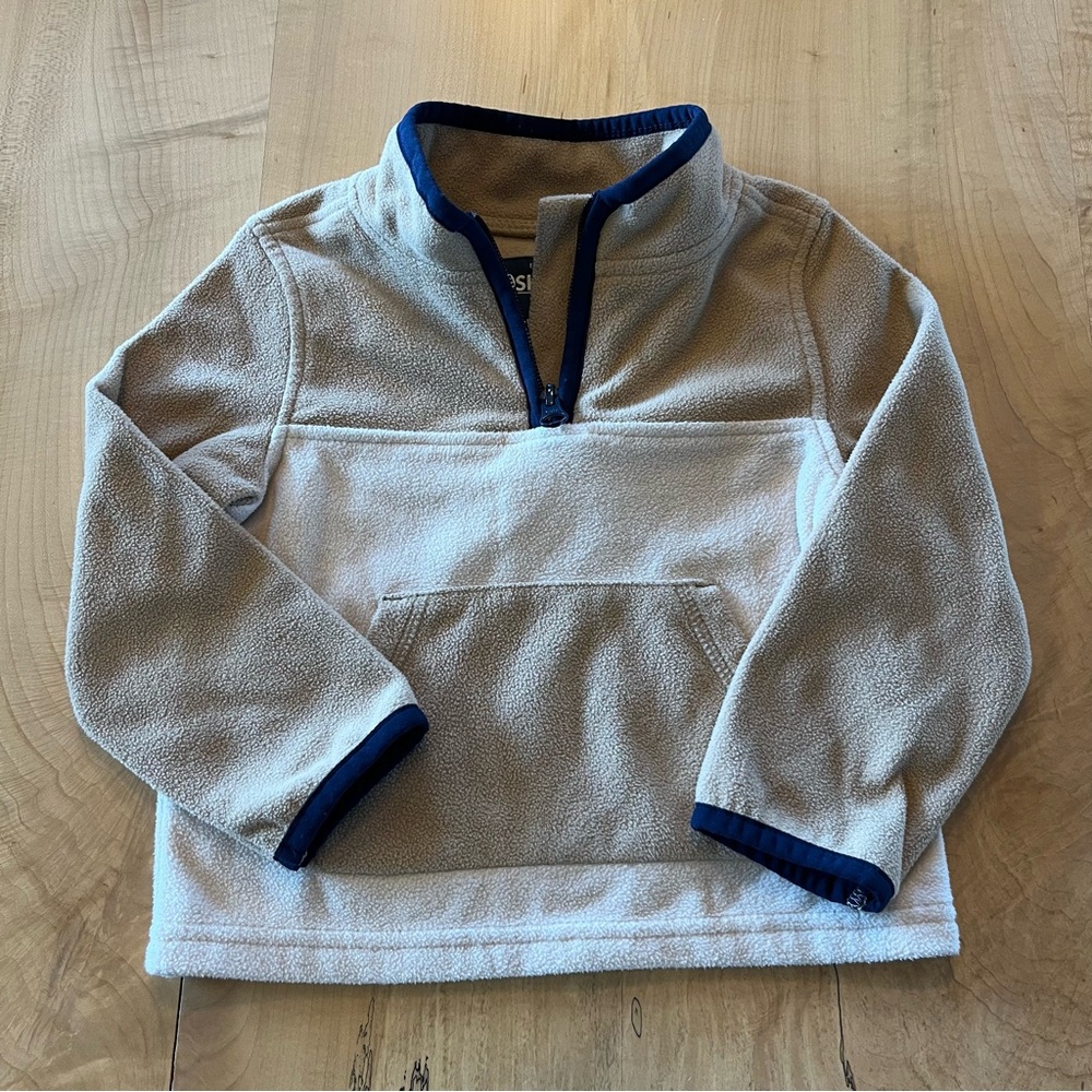 Baby toddler fleece pullover tan colored